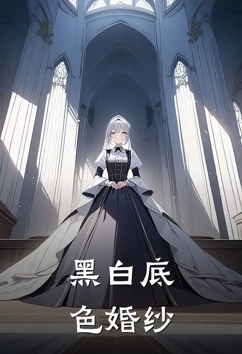 黑白底色婚纱